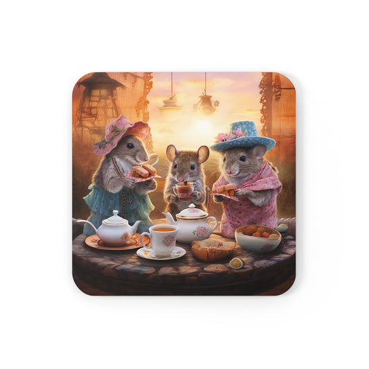 Dawn's Delight - Native Australian Mice Tea Party Coaster Set (Series 1)