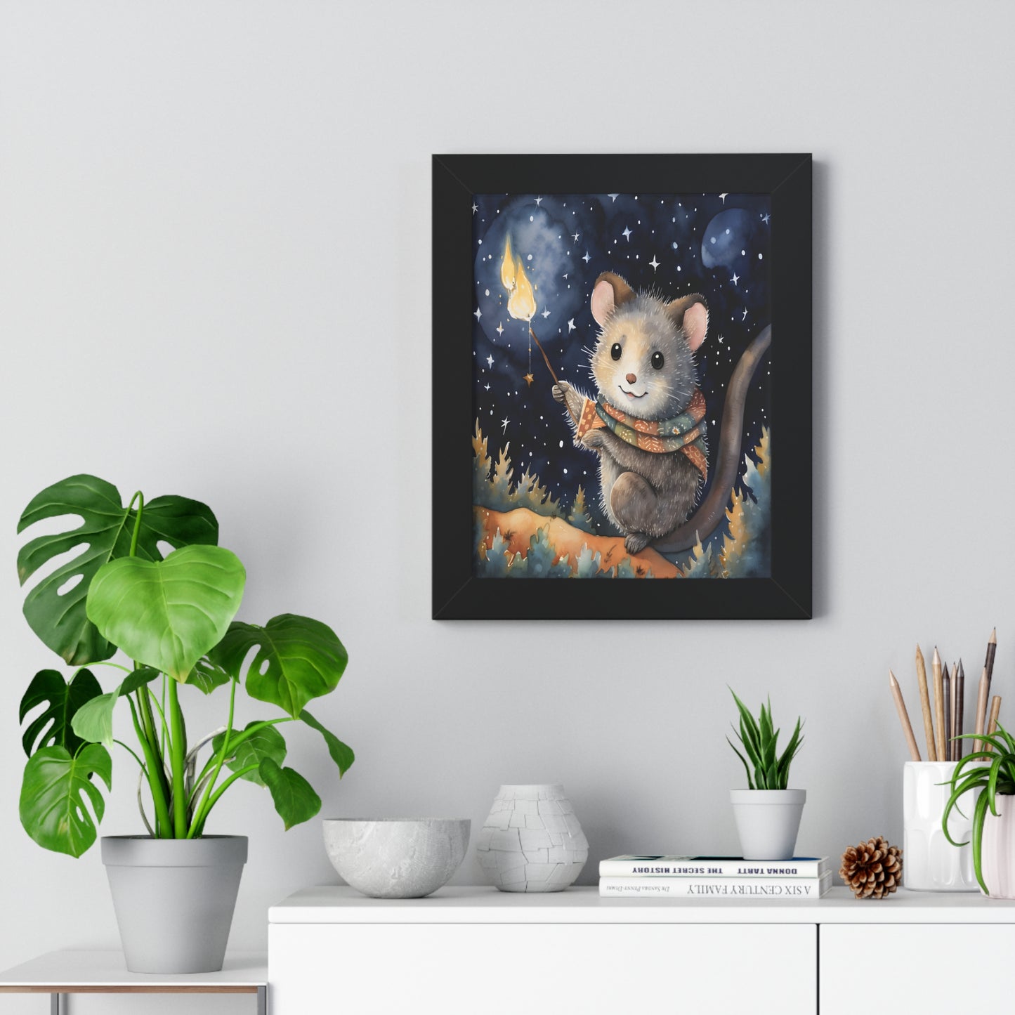 Starlit Whimsy: Possum's Moonlit Moment