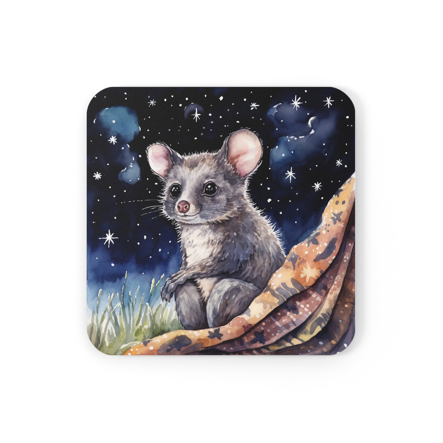 Nighttime Possum Coaster Set (Series 4)