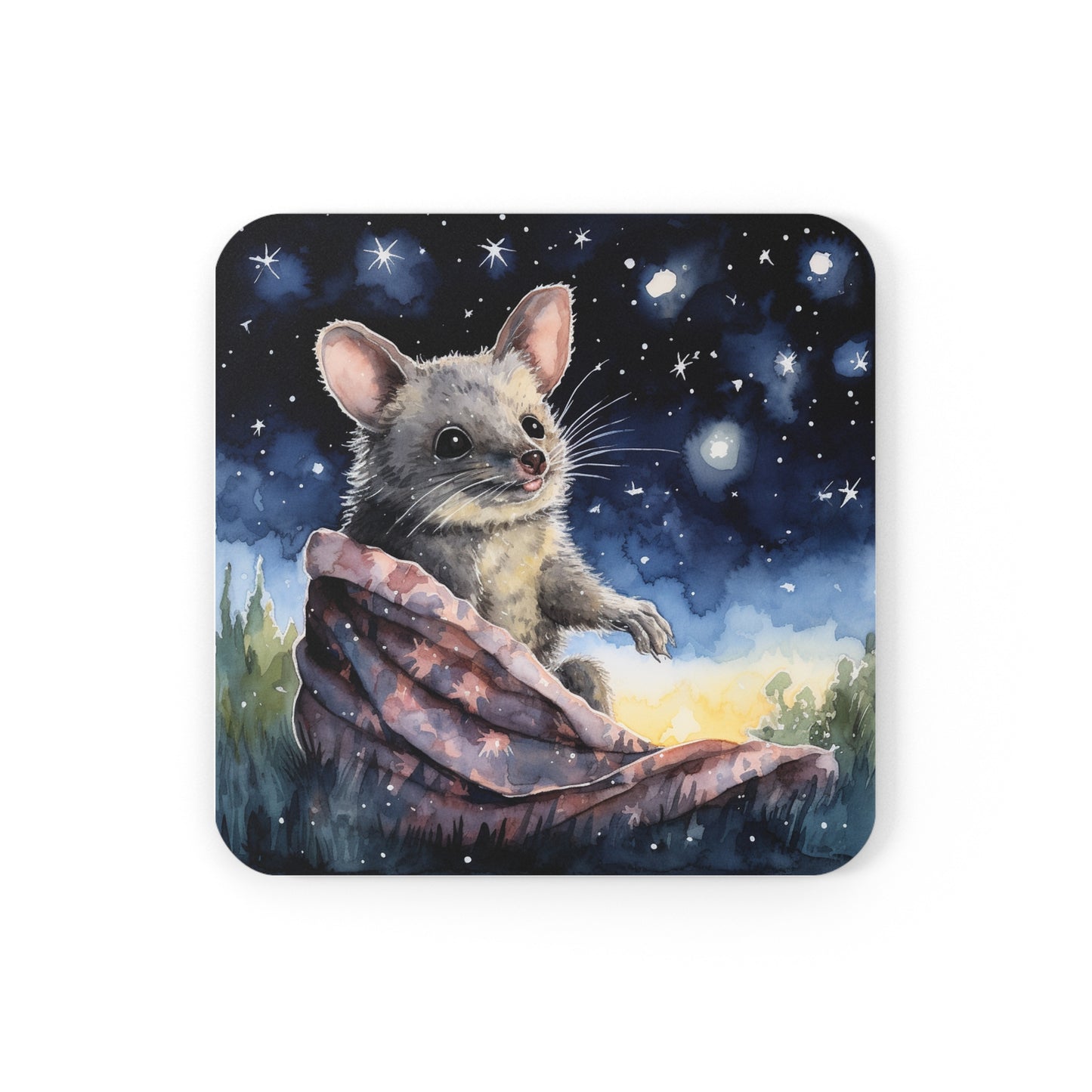 Nighttime Possum Coaster Set (Series 3)