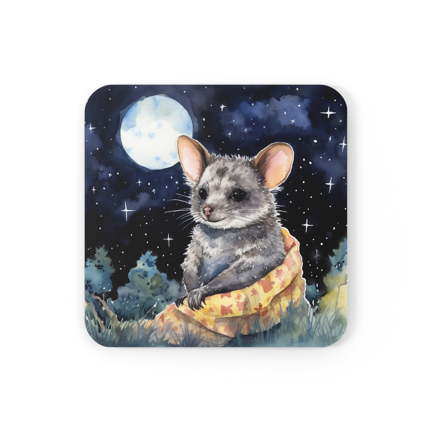 Nighttime Possum Coaster Set (Series 5)